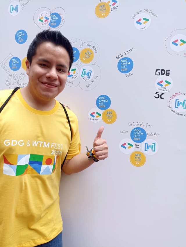 Organizer David Pineda